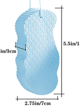 Bath Body Shower Sponge Scrub with Self-adhesive Hook Spa Scrub Exfoliator Dead Skin Remover for Adults Children Elasticity Reusable Shower Brush Skin Cleaner